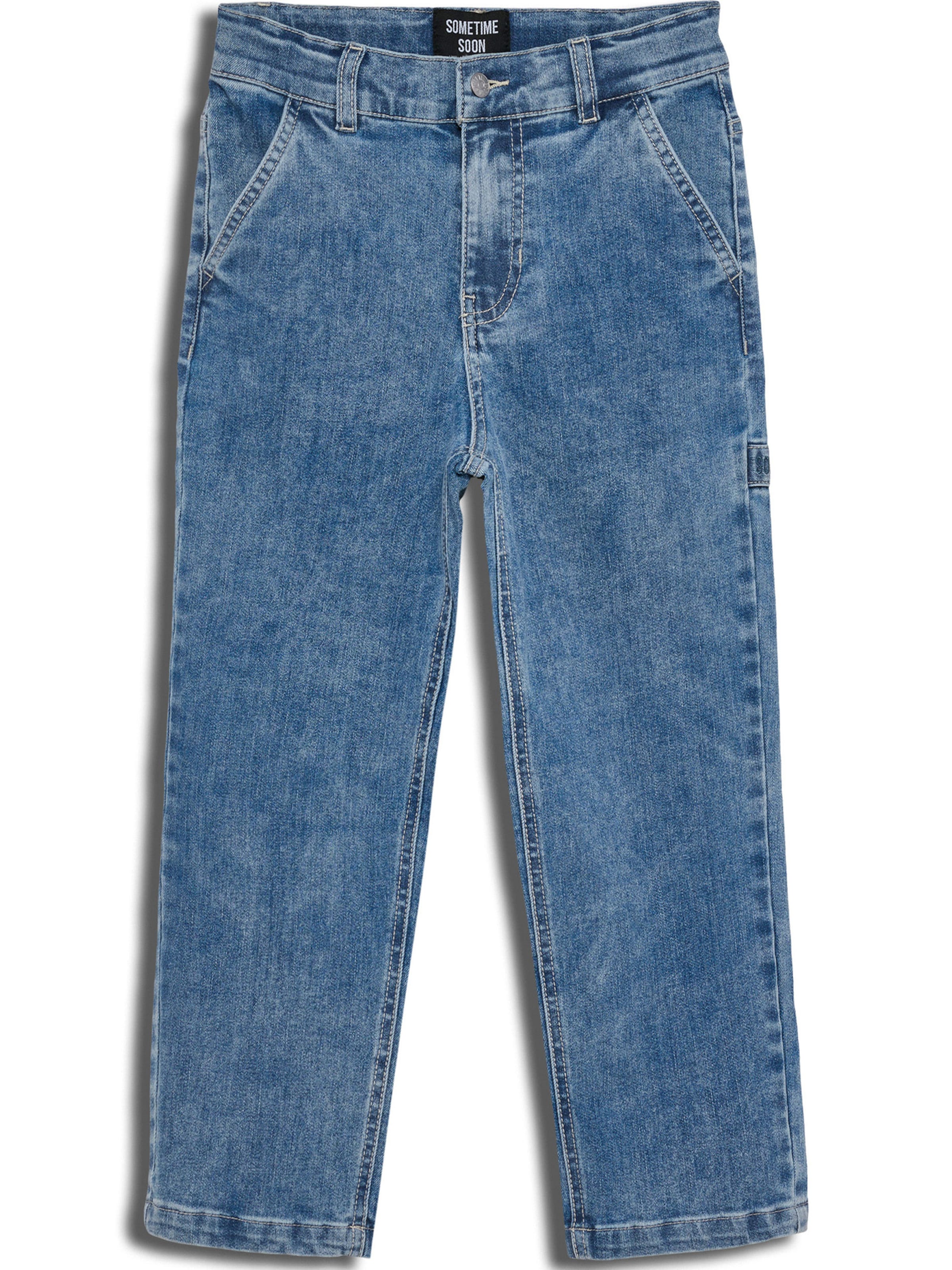 SOMETIME SOON Regular Jeans in Blau: Vorderseite