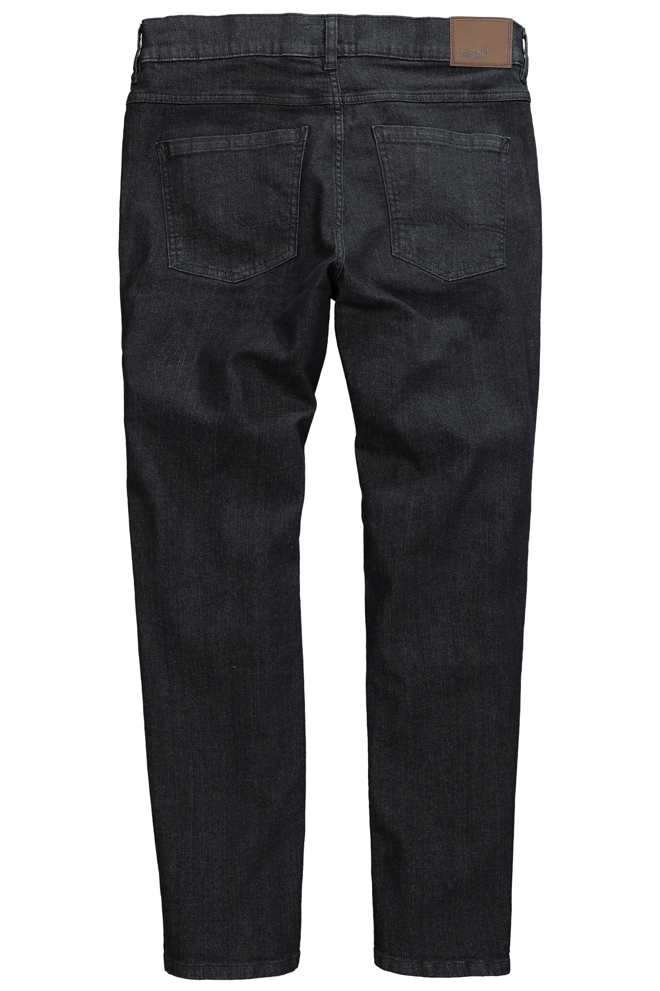 Men Plus Regular Jeans in Zwart