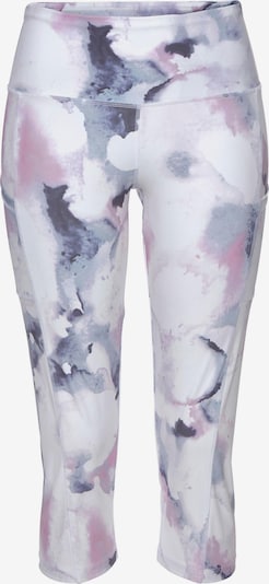 LASCANA ACTIVE Pantalon de sport en bleu marine / bleu-gris / rose / rose / blanc, Vue avec produit