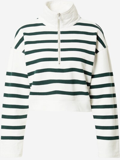 FRAME Sweatshirt in dunkelgrün / weiß, Produktansicht