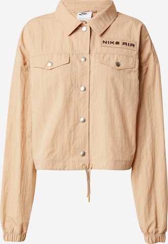 Veste mi-saison 'AIR' Nike Sportswear en beige : devant