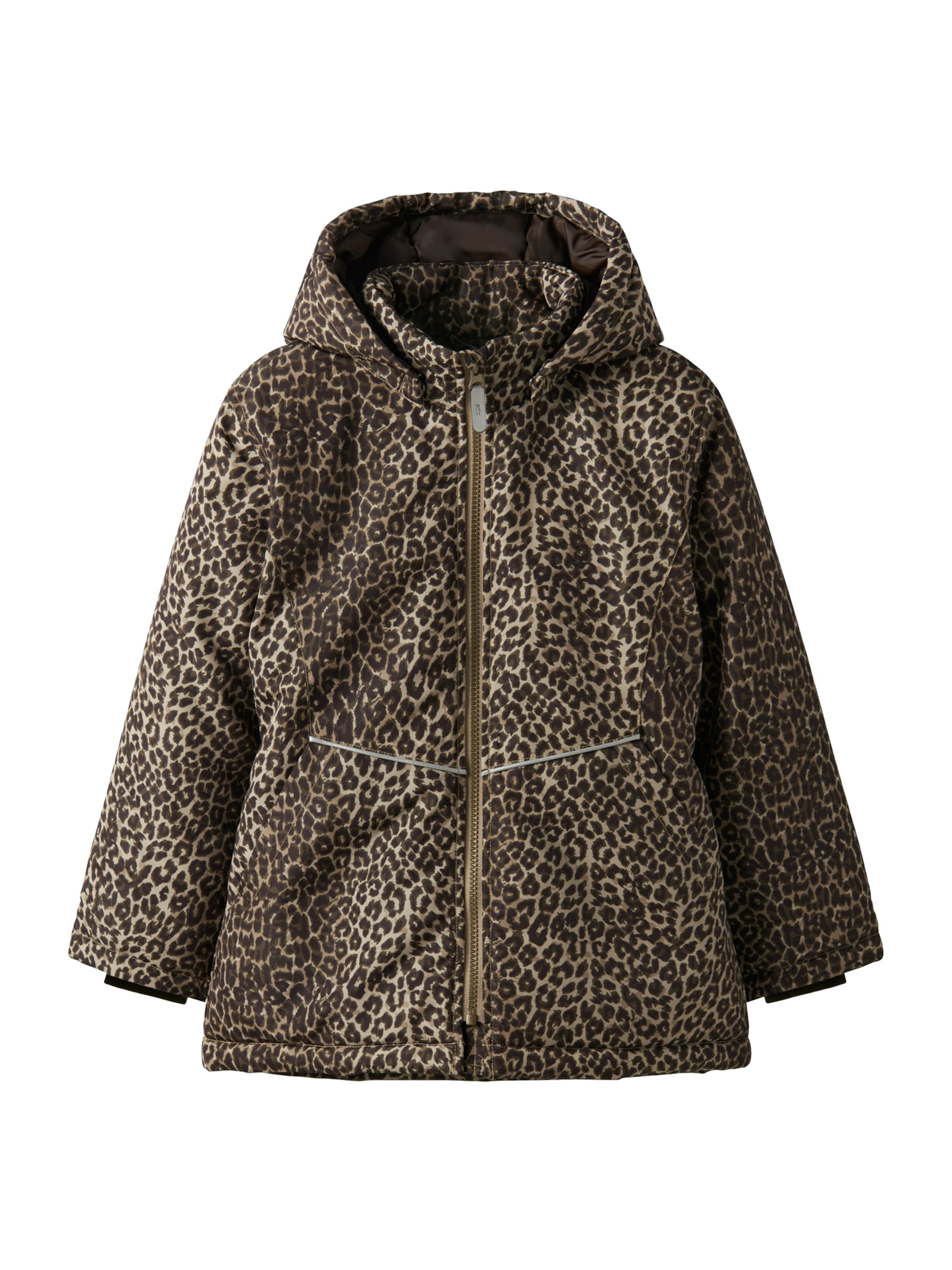 NAME IT - Casaco meia-estação 'NKFMaxi' em castanho: frente