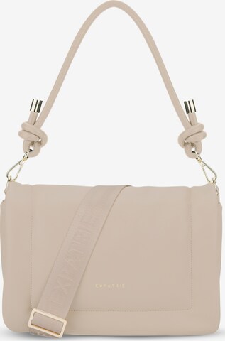 Sac bandoulière 'Zoe Medium' Expatrié en beige : devant