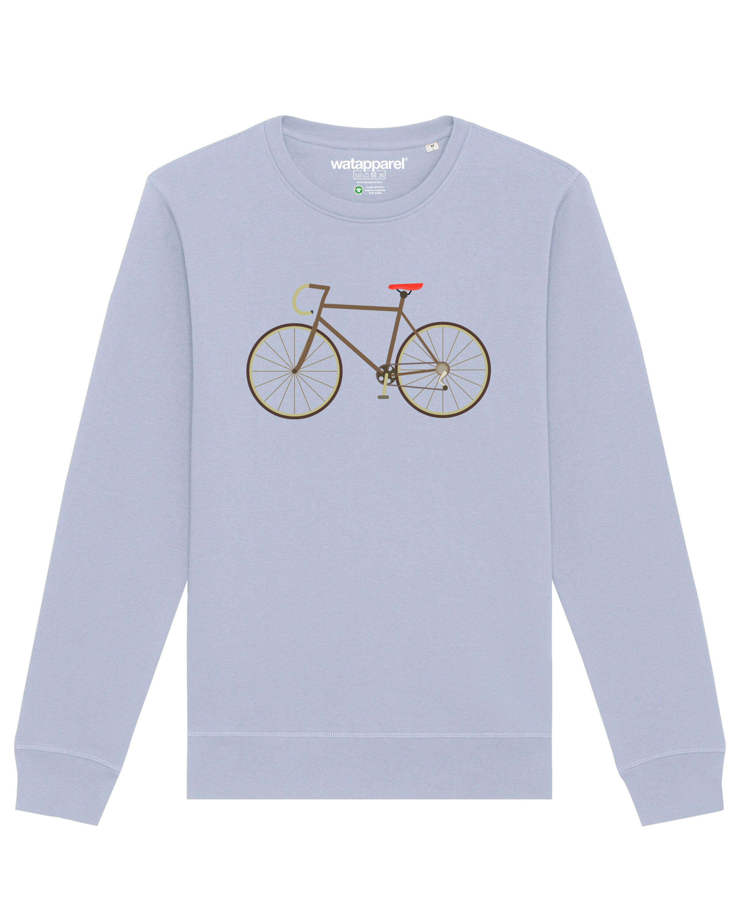 Sweat-shirt ' Fahrrad ' Watapparel en bleu : devant