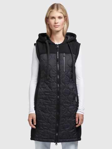 khujo Vest 'Fonda' in Black: front