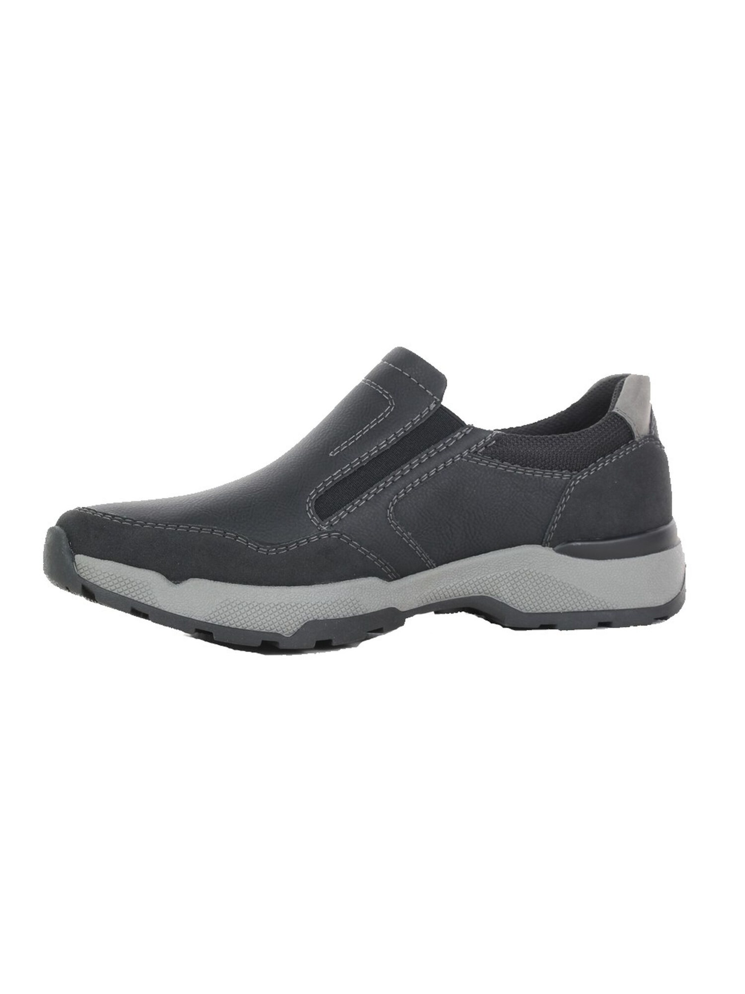 Relife Slip-ons in Black: front