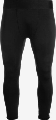 WILSON Skinny Workout Pants in Black: front