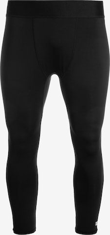 WILSON Skinny Workout Pants in Black: front