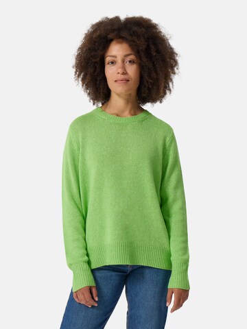 Pull-over oversize CASH-MERE.CH en vert : devant