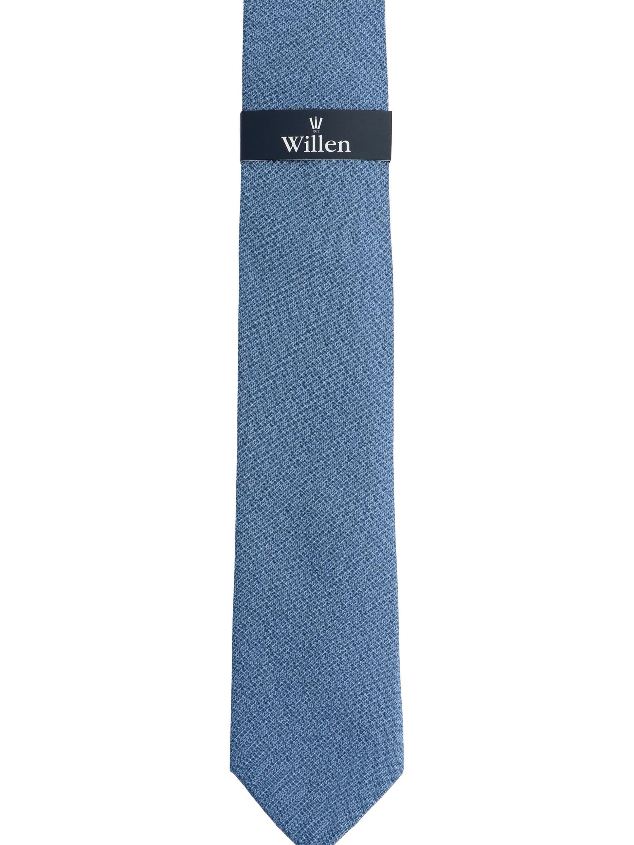 WILLEN Tie 'Uni Struktur' in Blue