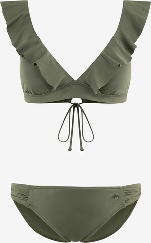 Bikini di JETTE in verde: frontale