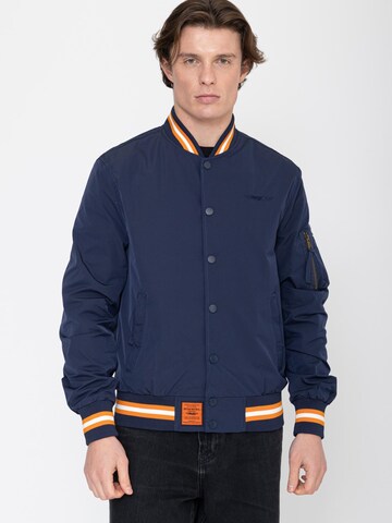 Bombers Tussenjas 'HILLER MEN' in Blauw: voorkant