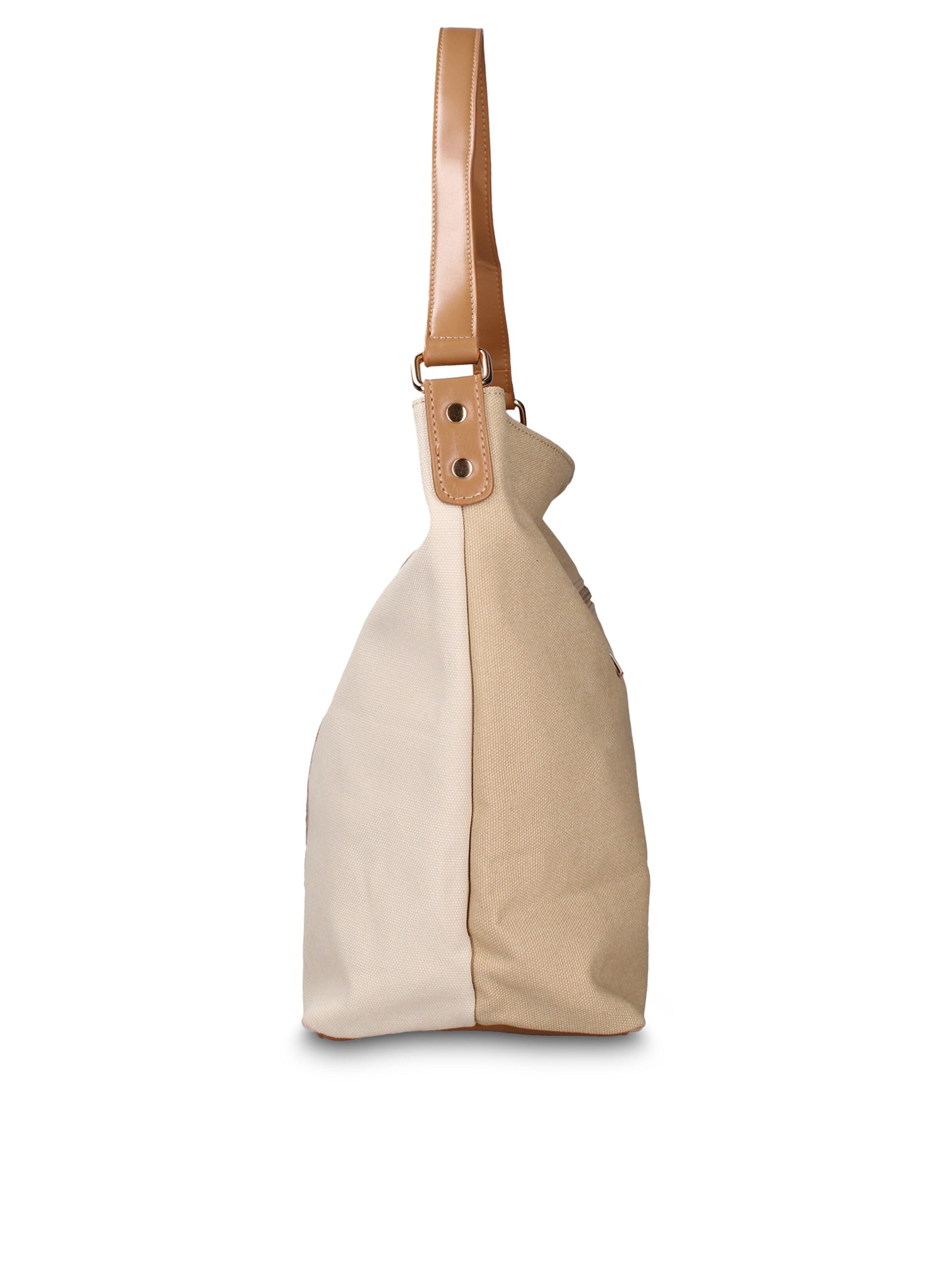 Borsa a mano 'Borsa a tracolla Gianmarco Venturi Alizé pelle vegana bicolore stampa floreale' di GianMarco Venturi in bianco