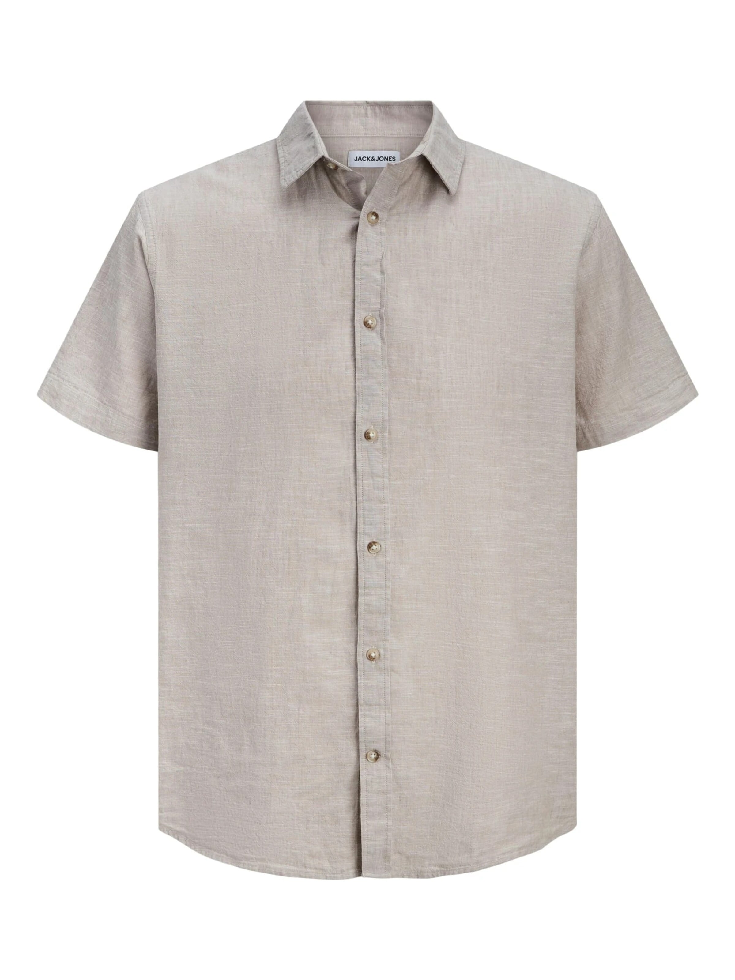 JACK & JONES Hemd 'summer'‌‌‌‌‌‌‌‌‌‌ in S in hellbraun, Produktansicht