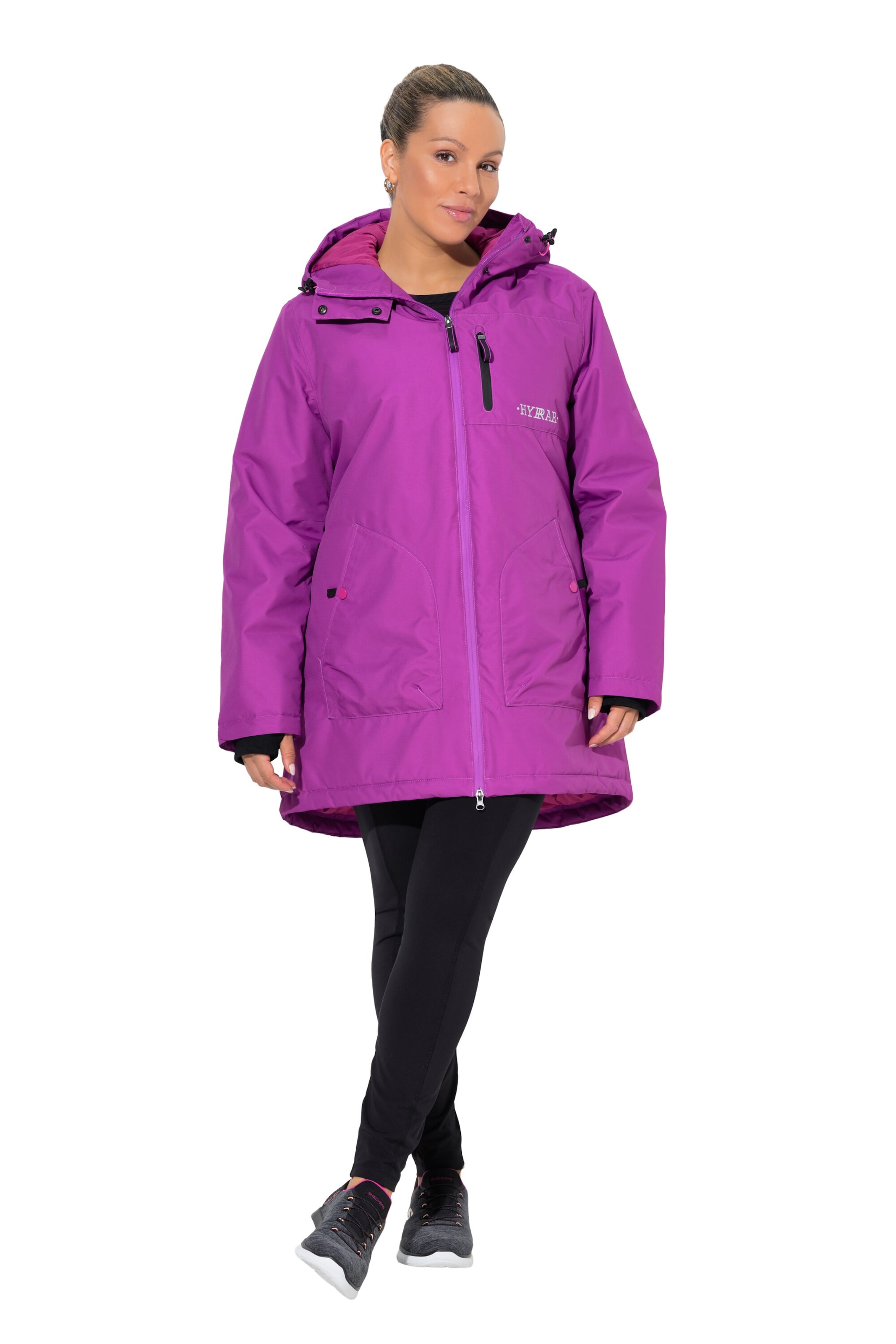 Ulla Popken Functionele mantel in Roze: voorkant