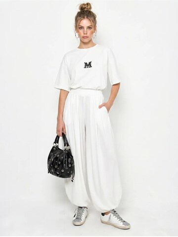 Pantalons de tailleur Bianco Lucci en blanc : devant