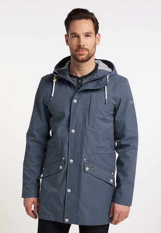 Schmuddelwedda Between-seasons parka 'Wilowe' in Blue: front