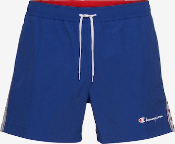 Champion Authentic Athletic Apparel Badeshorts in Blau: predná strana