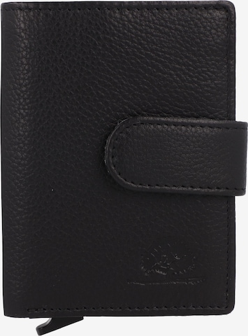 GREENBURRY Geldbörse 'Kings Nappa' in Schwarz: Vorderseite