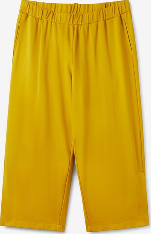 SHEEGO Wide leg Pants in Yellow: front