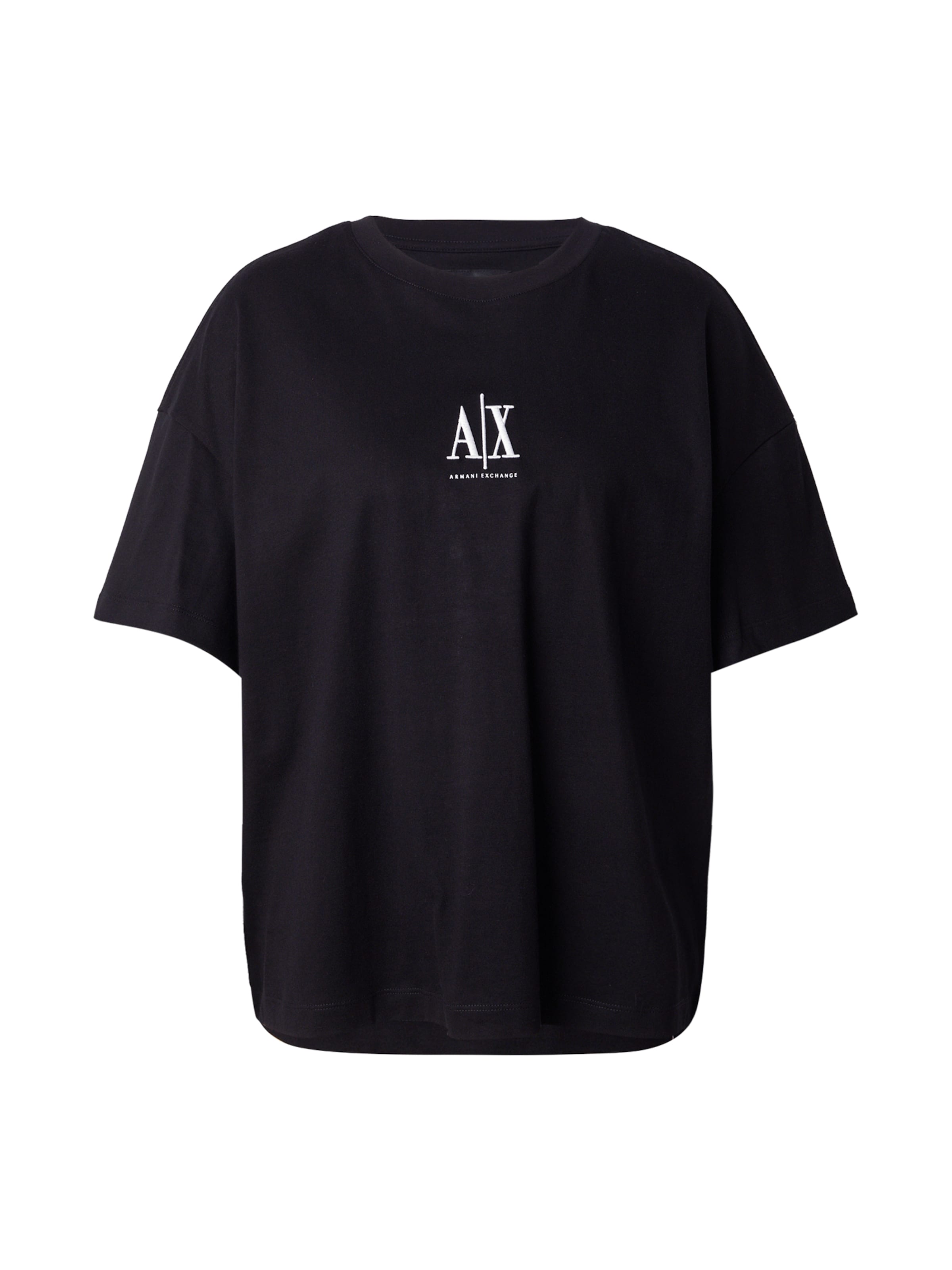 Tricou de la ARMANI EXCHANGE pe negru: față