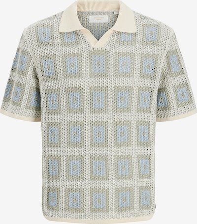 Jack & Jones Plus Neulepaita 'JORAIDEN' koossa XXXL värissä kerma / tummabeige / vaaleansininen, Tuotenäkymä