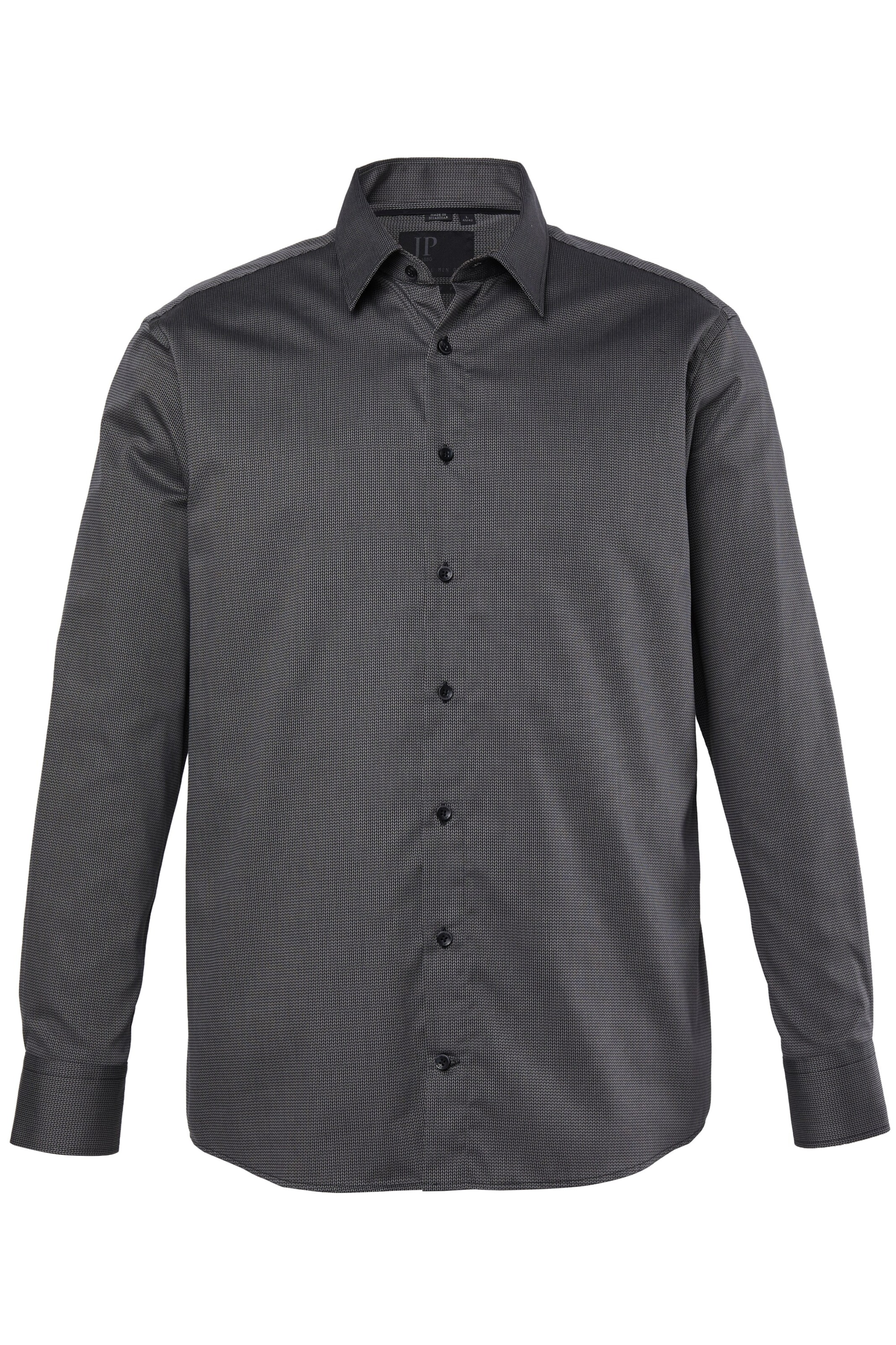 JP1880 Comfort Fit Hemd in Schwarz: Vorderseite