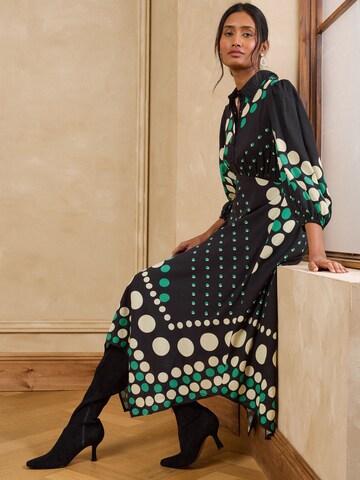 love & roses - Vestido camisero en negro