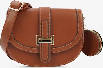 HARPA Shoulder Bag 'SUNI' in Brown: front