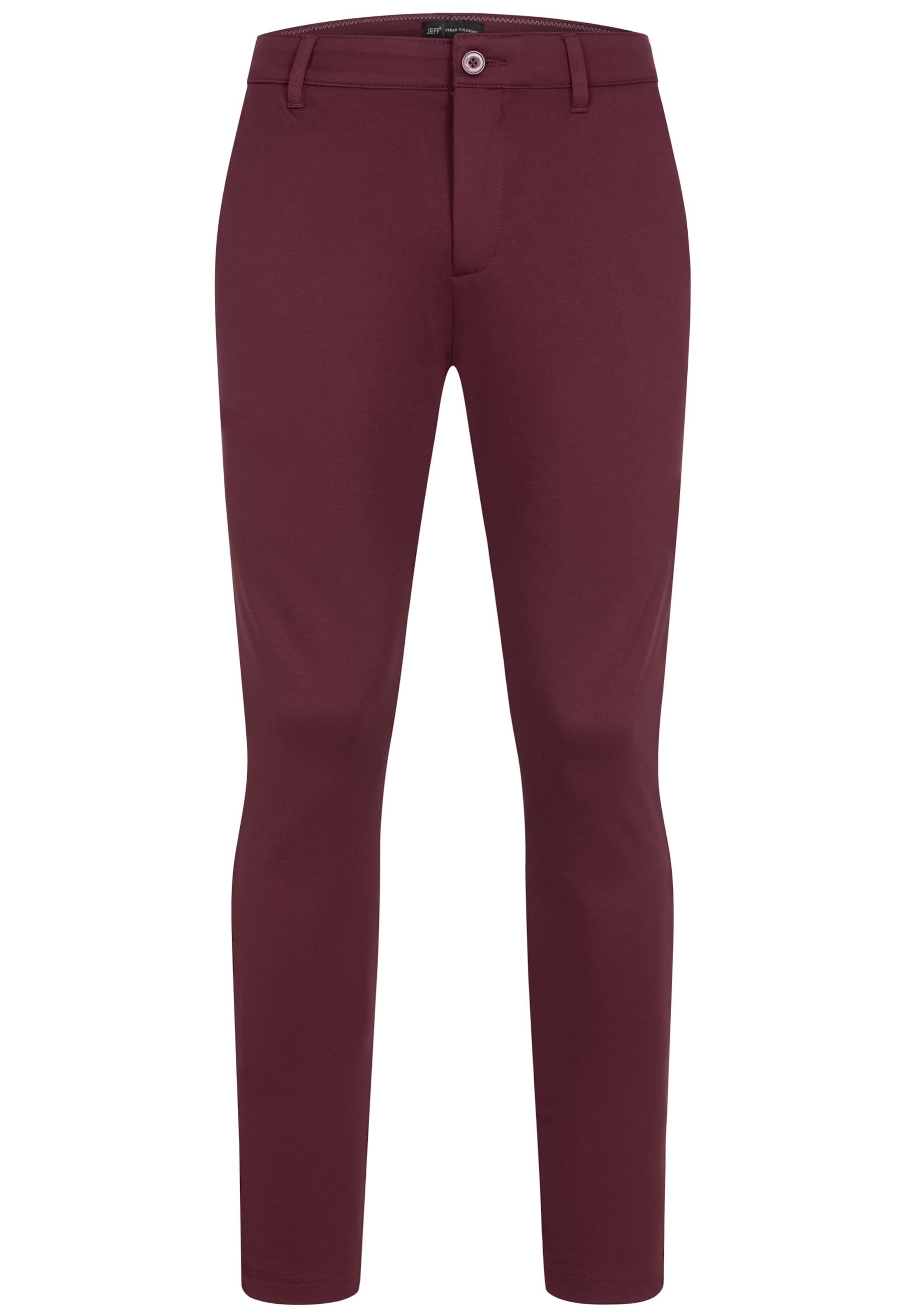 JEFF Slimfit Chino 'Ezra' in Rood: voorkant