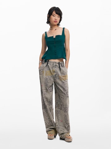 Desigual Широкий Джинсы в Черный