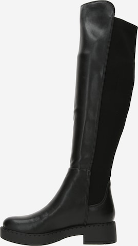 STEVE MADDEN Overknee laarzen 'Applause' in Zwart