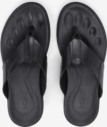 Kazar T-Bar Sandals in Black