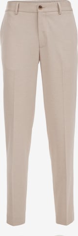 WE Fashion Pleated Pants in Beige: front