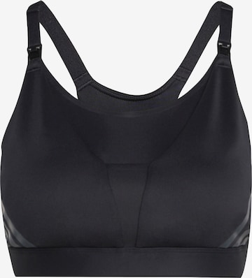 Bustino Reggiseno sportivo 'Powerimpact Luxe' di ADIDAS PERFORMANCE in nero: frontale