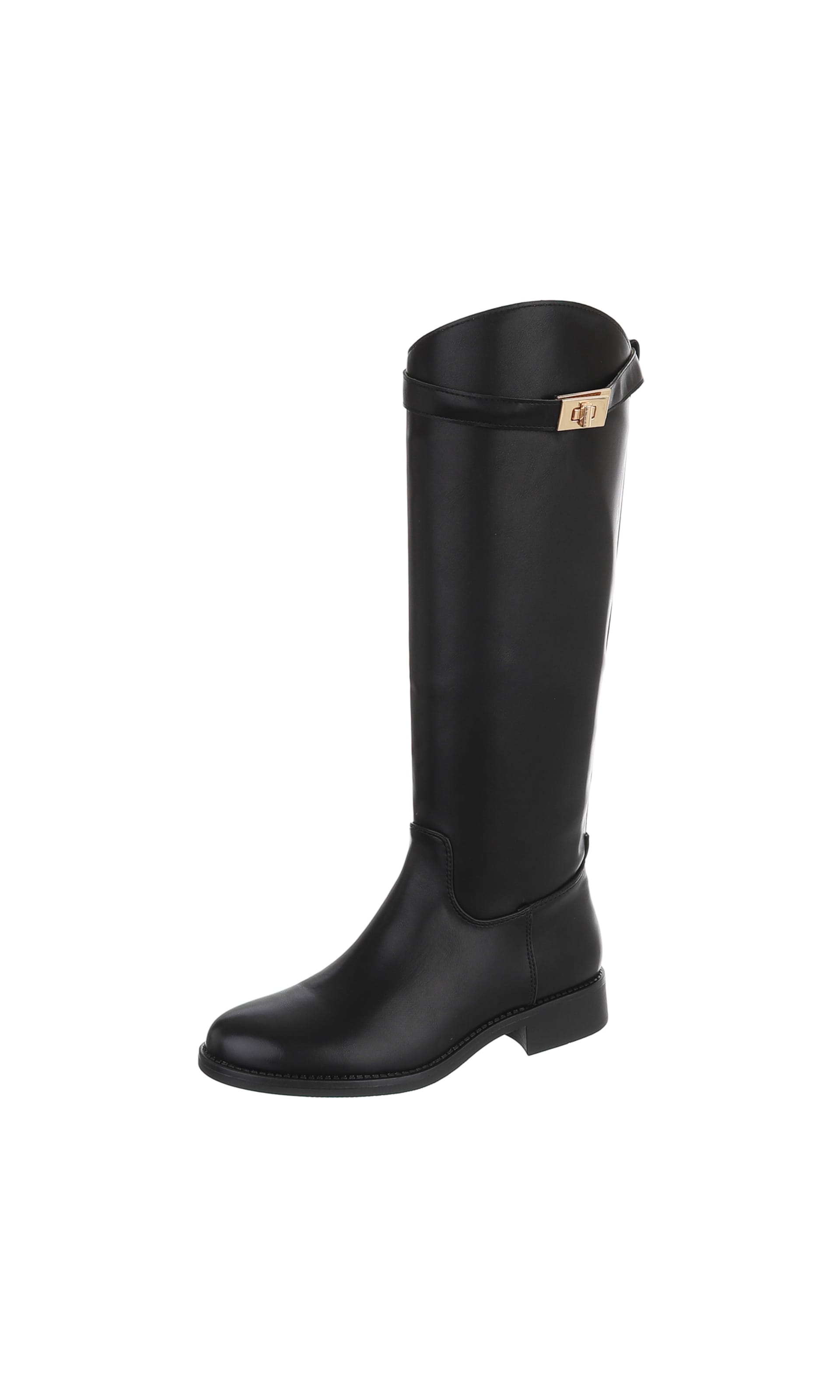 Ital-Design Boots in Black: front