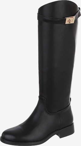 Ital-Design Boots in Black: front