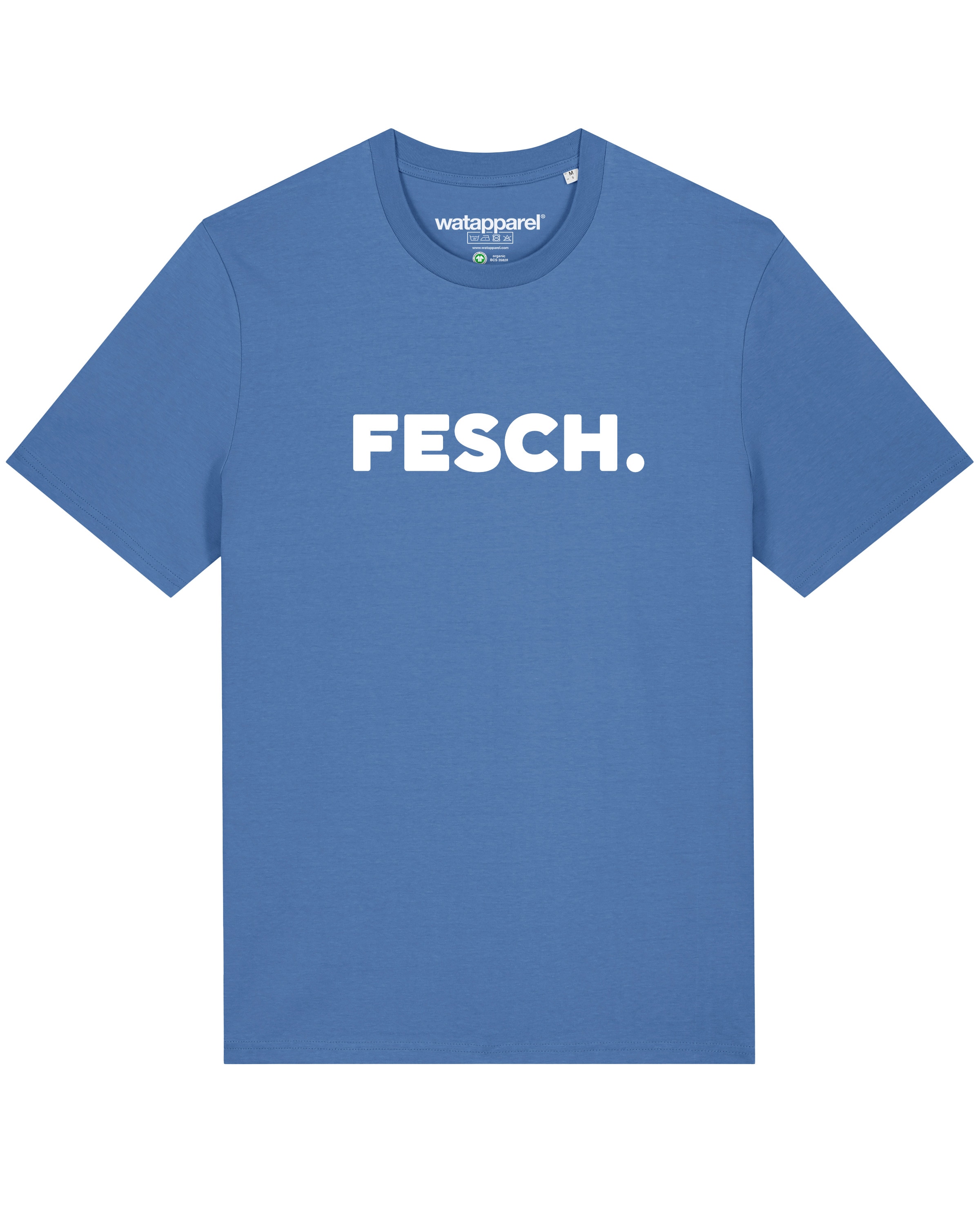 T-Shirt ' Fesch ' Watapparel en bleu : devant