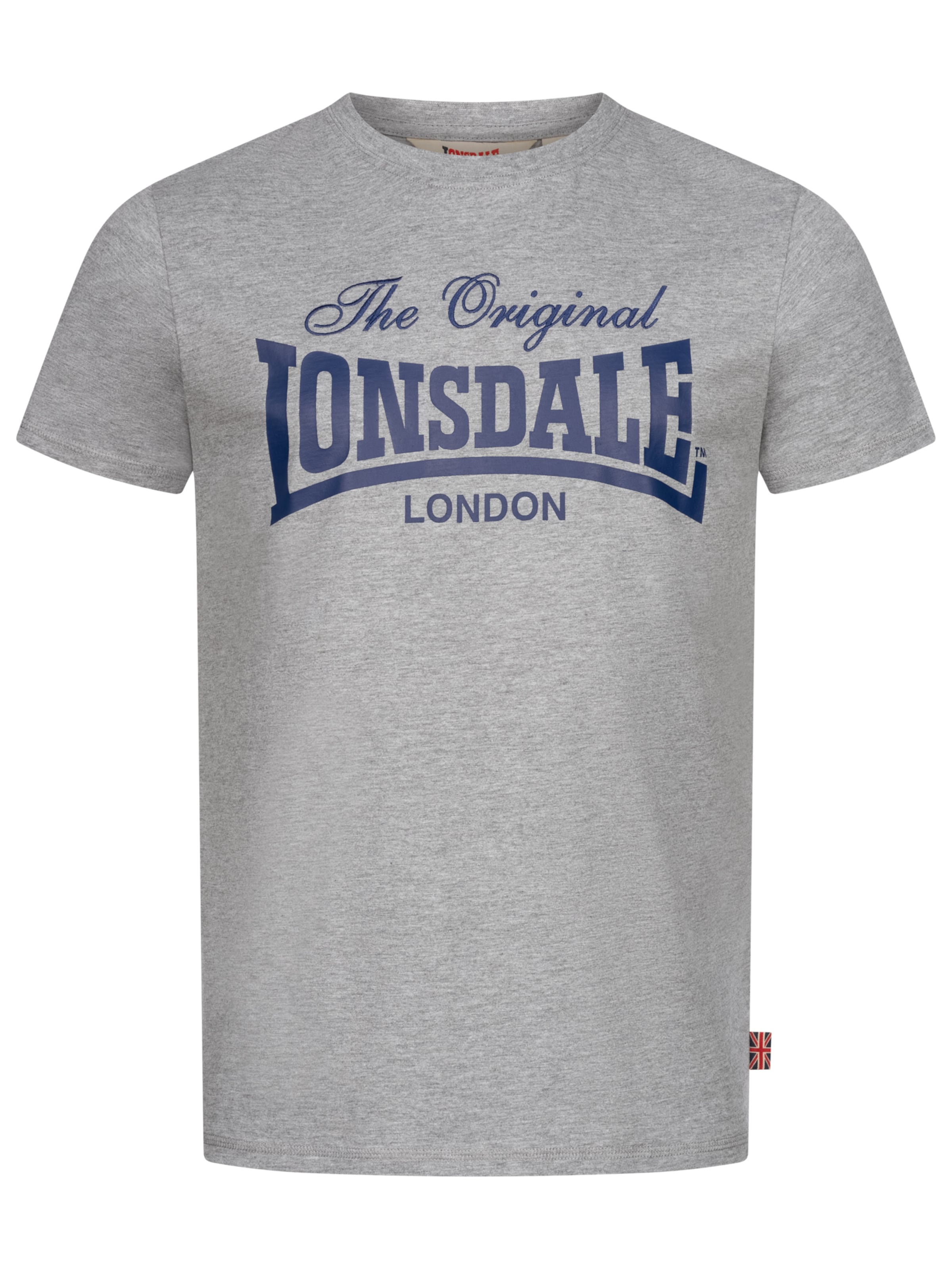 LONSDALE T-Shirt 'Colsbrooke' in Grau: Vorderseite