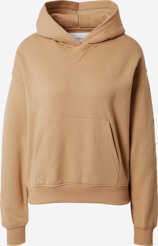 Calvin Klein Jeans Sweatshirt i beige: forside