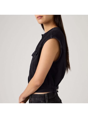 LEVI'S ® Жилетка 'Collarless Shrunken '90s Trucker Vest' в Черный