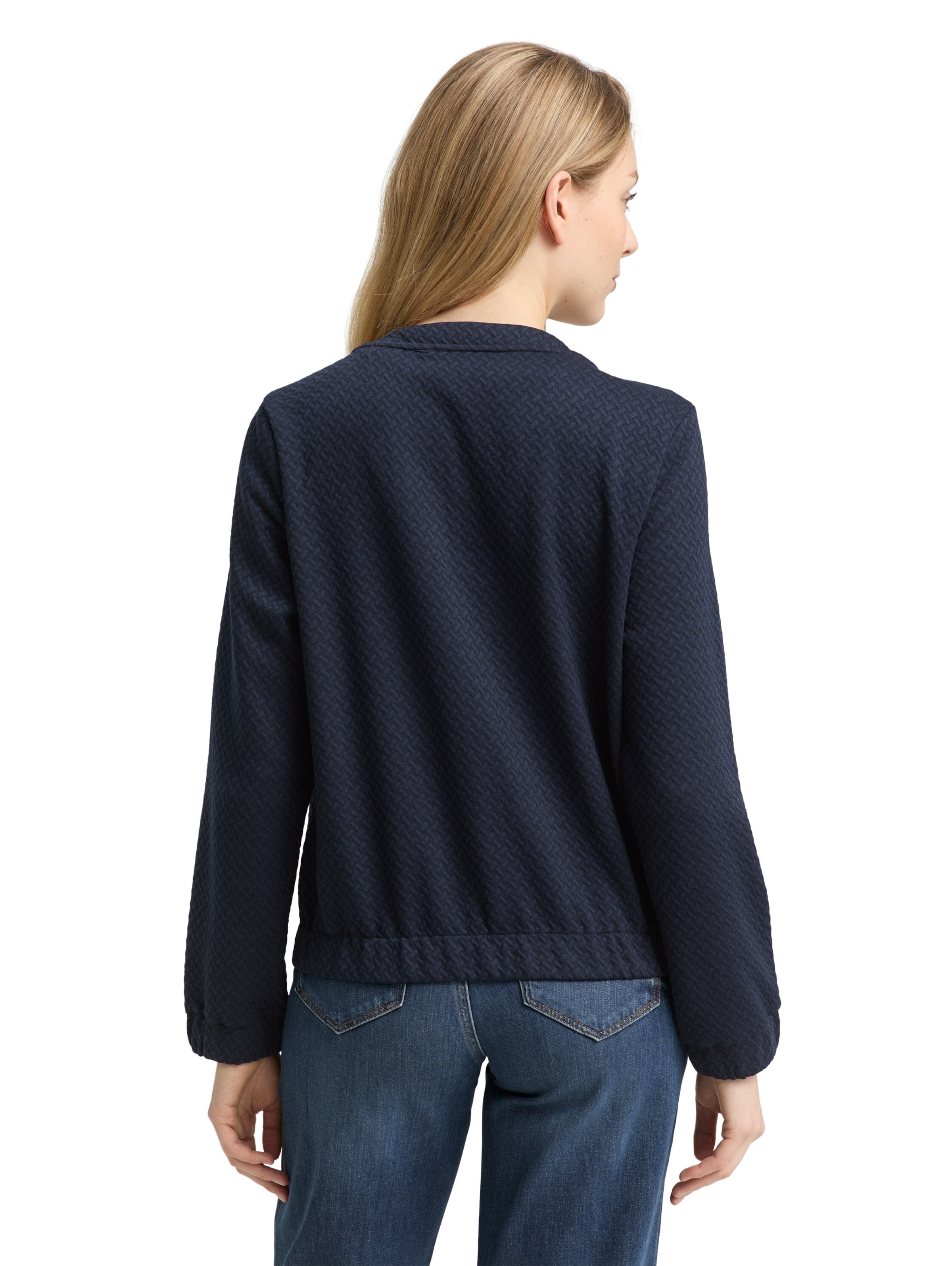 TOM TAILOR Sweat jacket in Blue