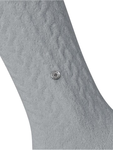 BURLINGTON Socks 'Cable' in Silver