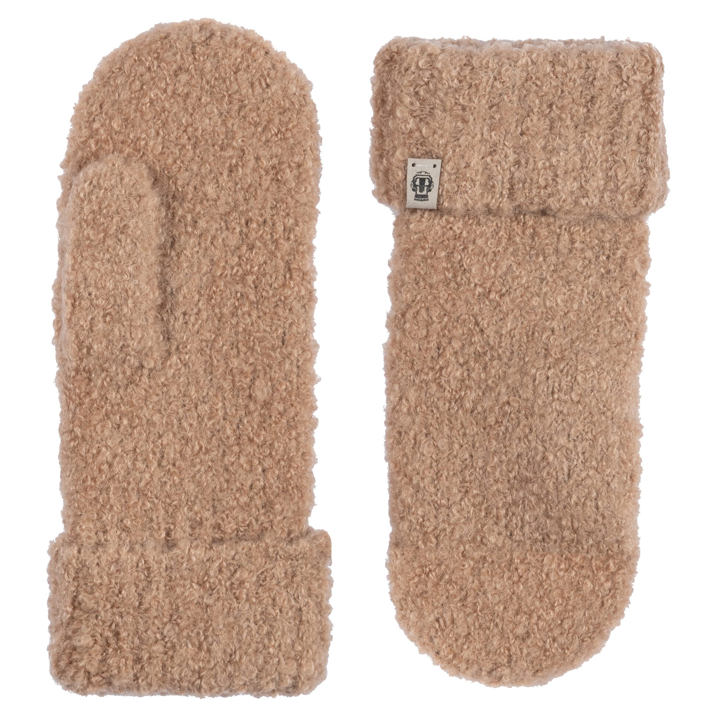 Roeckl Wanten 'CLASSIC BOUCLÉ' in Beige: voorkant