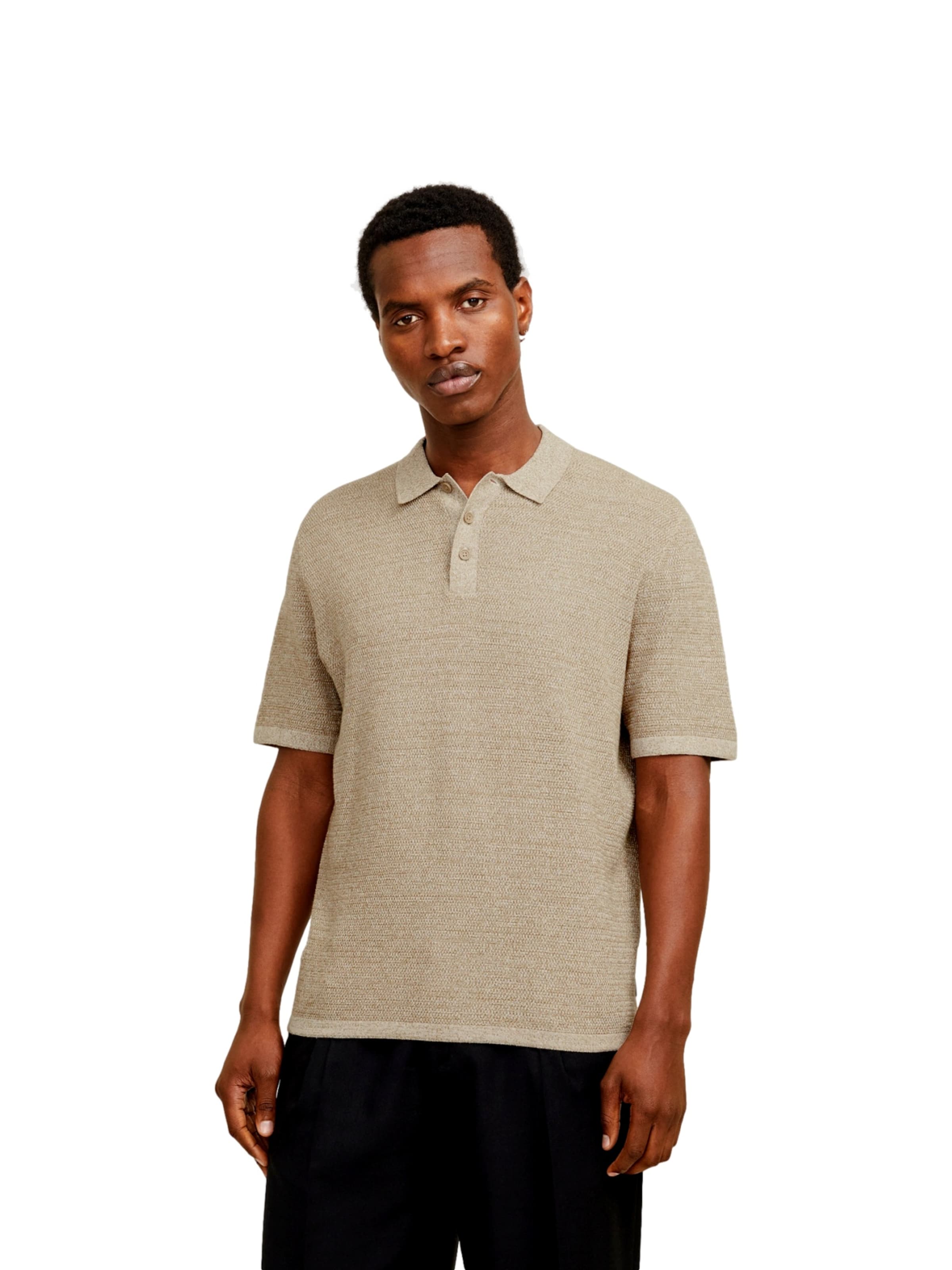 JACK & JONES Bluser & t-shirts 'JJEGeorge' i beige: forside