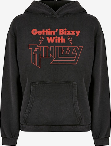 Merchcode Sweatshirt 'Thin Lizzy - Gettin Bizzy' in Black: front