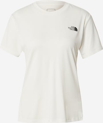 T-shirt fonctionnel THE NORTH FACE en blanc : devant