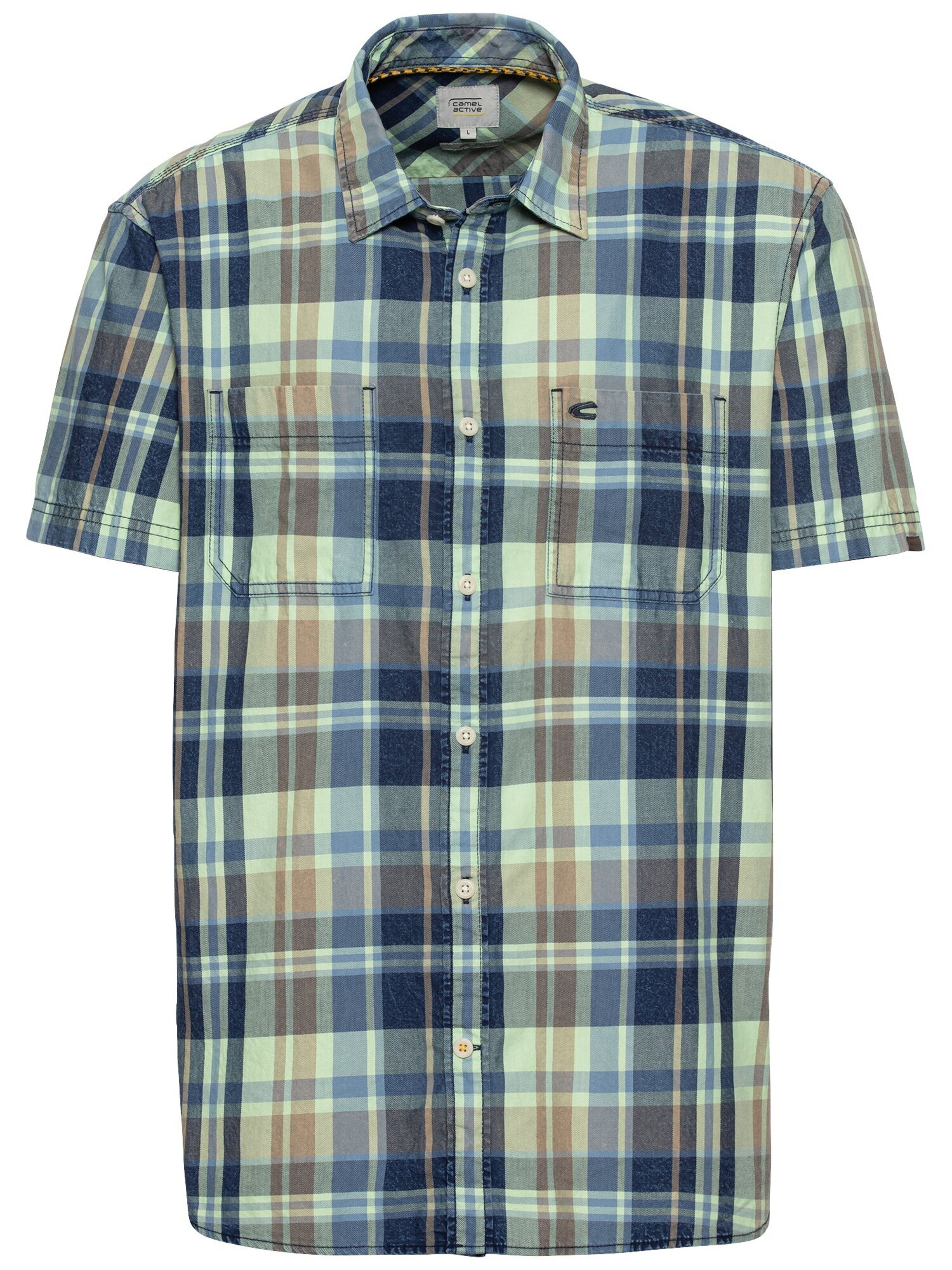 CAMEL ACTIVE Regular Fit Hemd in Grün: Vorderseite