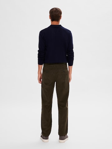 SELECTED HOMME Regular Trousers 'Miles' in Green