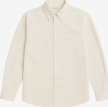 Chemise Prohibited en beige : devant